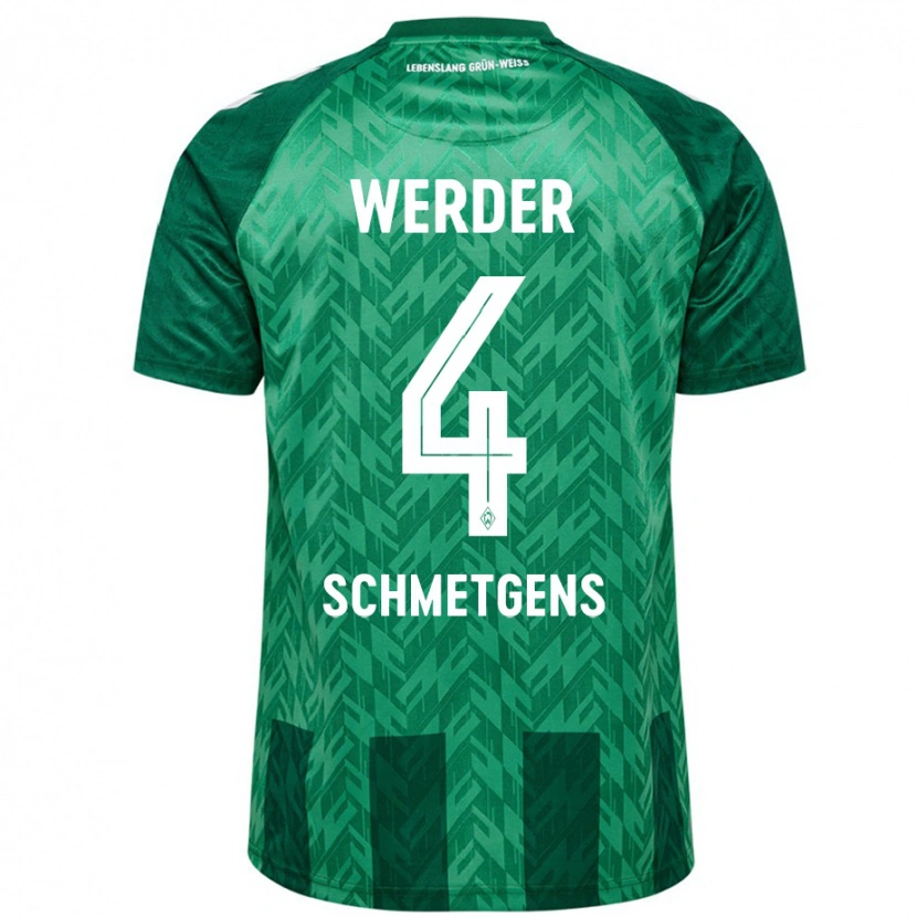 Danxen Dames Mick Schmetgens #4 Groen Thuisshirt Thuistenue 2024/25 T-Shirt