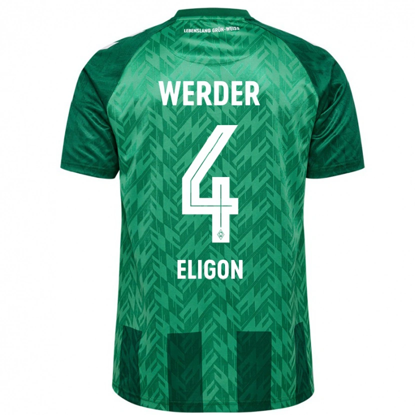 Danxen Dames Kenneth Eligon #4 Groen Thuisshirt Thuistenue 2024/25 T-Shirt