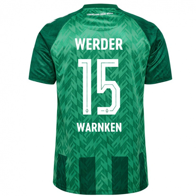 Danxen Dames Jannes Warnken #15 Groen Thuisshirt Thuistenue 2024/25 T-Shirt