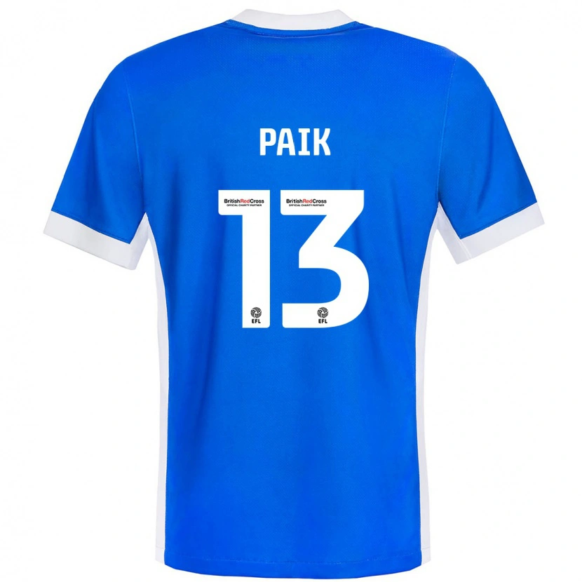 Danxen Dames Seung-Ho Paik #13 Blauw Wit Thuisshirt Thuistenue 2024/25 T-Shirt