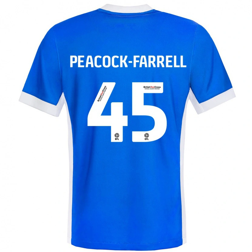 Danxen Dames Bailey Peacock-Farrell #45 Blauw Wit Thuisshirt Thuistenue 2024/25 T-Shirt