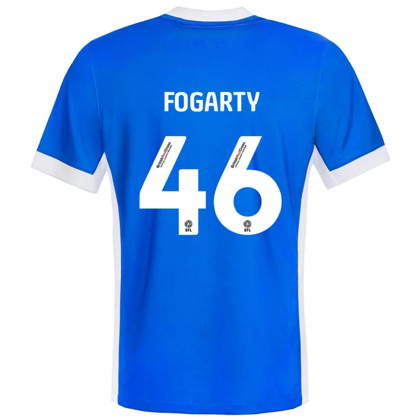 Danxen Dames Tom Fogarty #46 Blauw Wit Thuisshirt Thuistenue 2024/25 T-Shirt