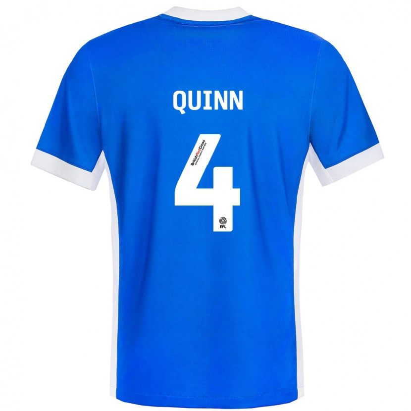 Danxen Dames Louise Quinn #4 Blauw Wit Thuisshirt Thuistenue 2024/25 T-Shirt