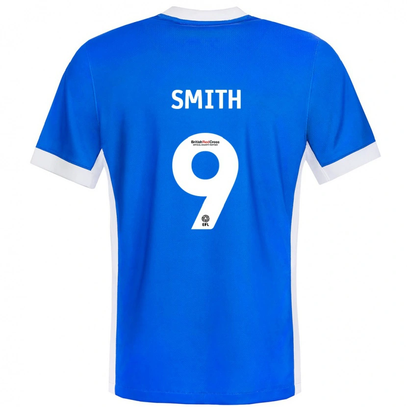Danxen Dames Libby Smith #9 Blauw Wit Thuisshirt Thuistenue 2024/25 T-Shirt