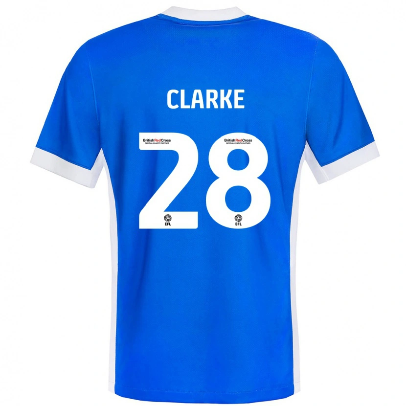 Danxen Dames Charlotte Clarke #28 Blauw Wit Thuisshirt Thuistenue 2024/25 T-Shirt
