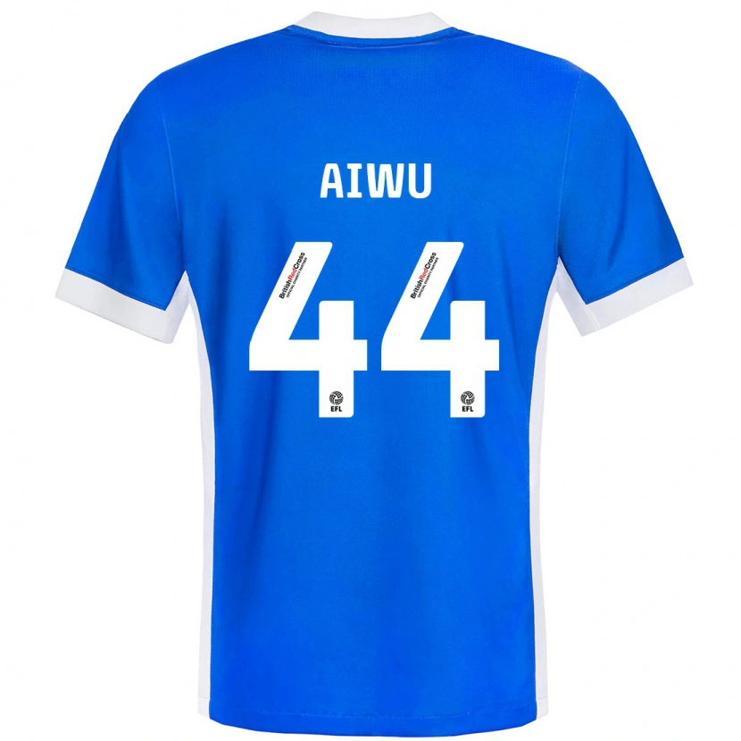 Danxen Dames Emanuel Aiwu #44 Blauw Wit Thuisshirt Thuistenue 2024/25 T-Shirt