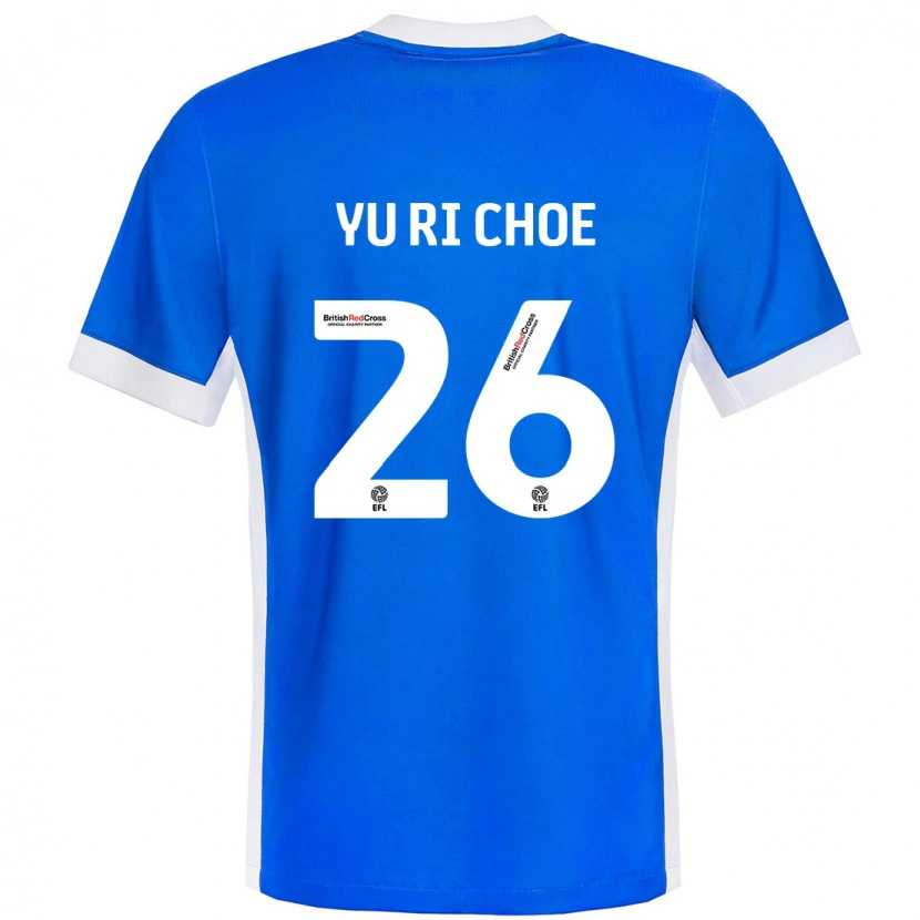 Danxen Dames Yu-Ri Choe #26 Blauw Wit Thuisshirt Thuistenue 2024/25 T-Shirt