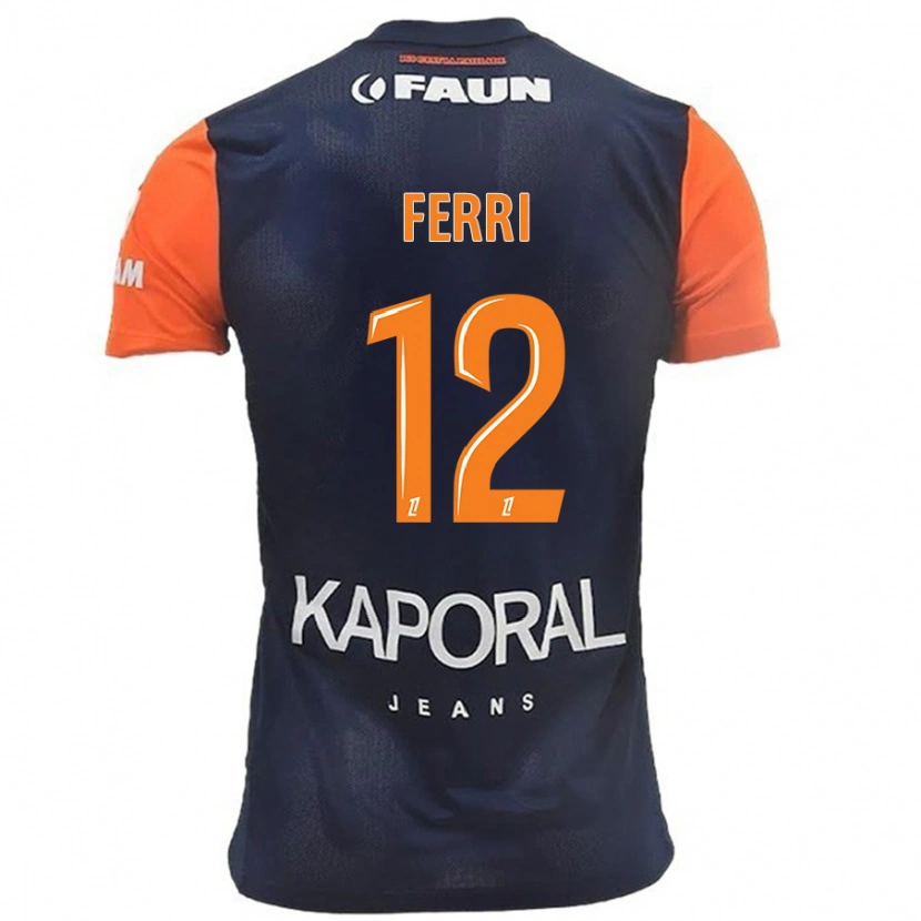 Danxen Dames Jordan Ferri #12 Marineblauw Oranje Thuisshirt Thuistenue 2024/25 T-Shirt