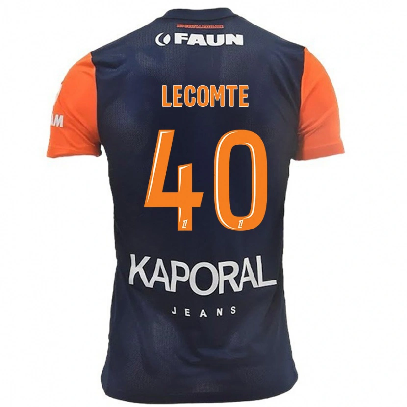 Danxen Dames Benjamin Lecomte #40 Marineblauw Oranje Thuisshirt Thuistenue 2024/25 T-Shirt