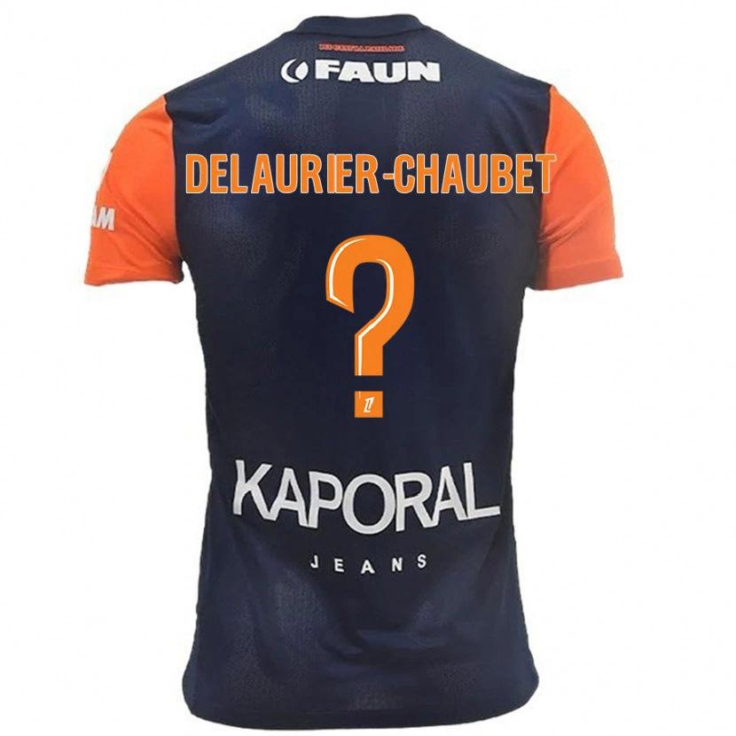 Danxen Dames Tom Delaurier-Chaubet #0 Marineblauw Oranje Thuisshirt Thuistenue 2024/25 T-Shirt