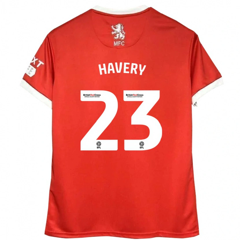 Danxen Dames Nicole Havery #23 Rood Wit Thuisshirt Thuistenue 2024/25 T-Shirt