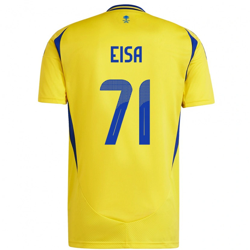 Danxen Dames Bayan Eisa #71 Geel Blauw Thuisshirt Thuistenue 2024/25 T-Shirt