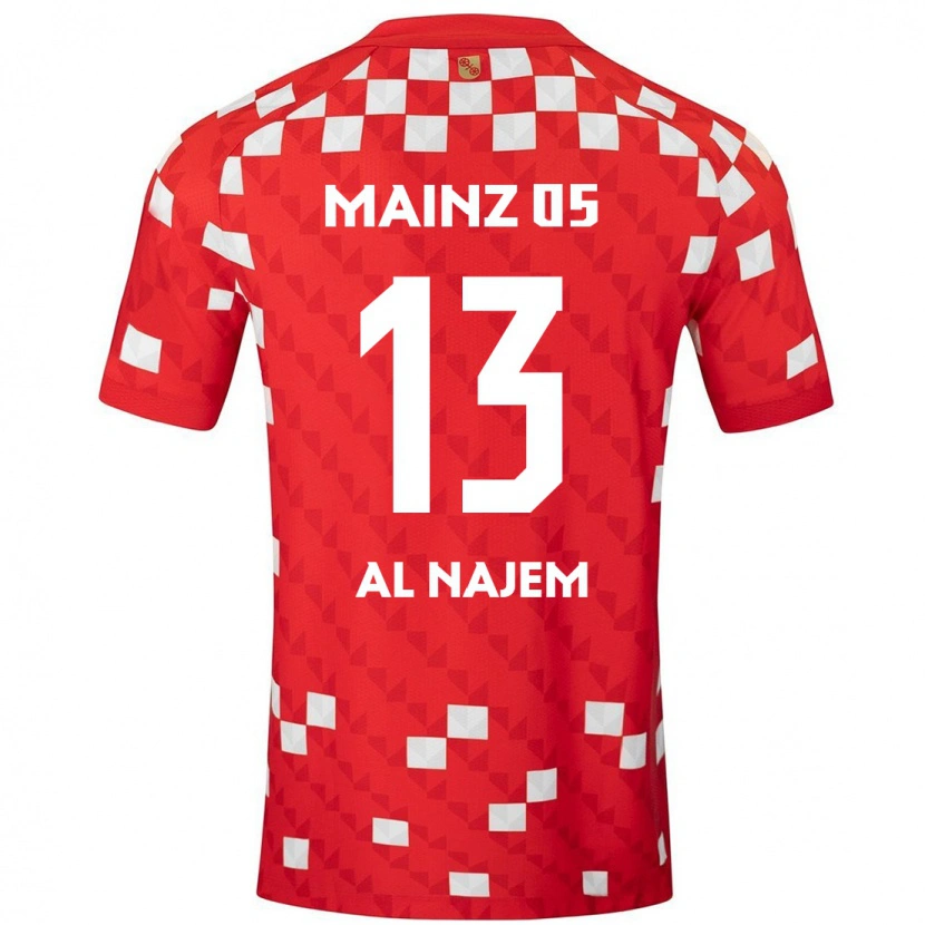 Danxen Dames Salma Al Najem #13 Wit Rood Thuisshirt Thuistenue 2024/25 T-Shirt