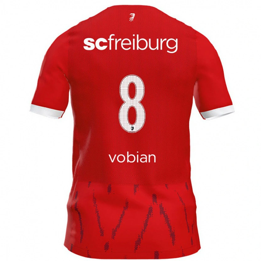 Danxen Dames Selina Vobian #8 Rood Thuisshirt Thuistenue 2024/25 T-Shirt