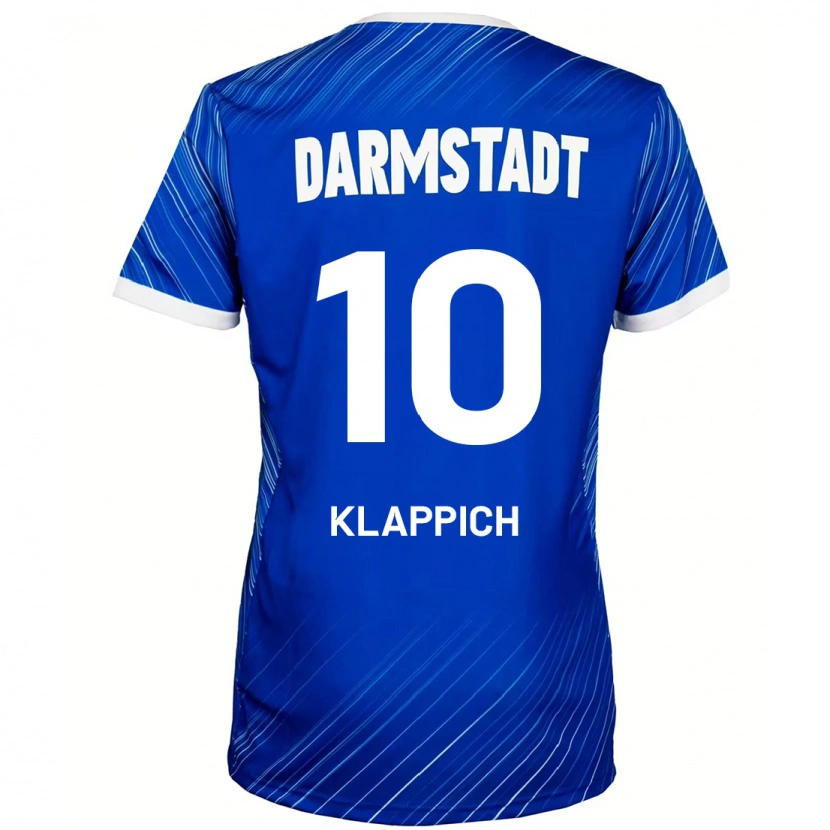 Danxen Dames Luis Klappich #10 Blauw Wit Thuisshirt Thuistenue 2024/25 T-Shirt