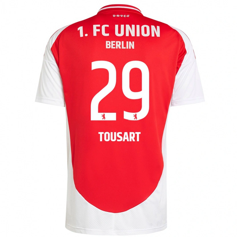 Danxen Dames Lucas Tousart #29 Rood Wit Thuisshirt Thuistenue 2024/25 T-Shirt