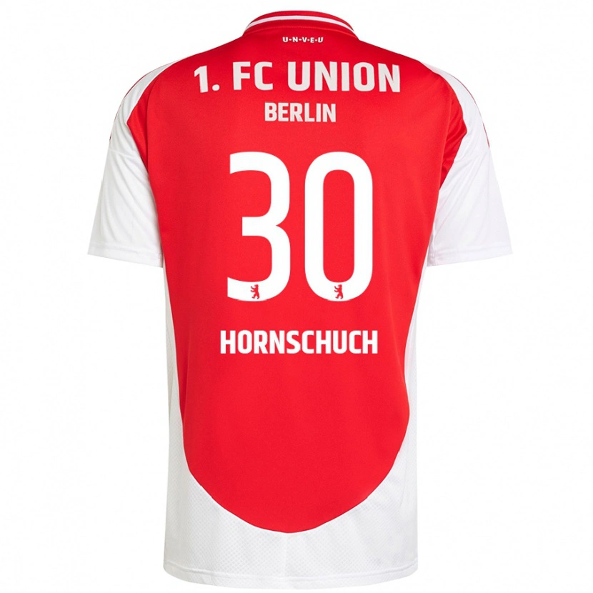 Danxen Dames Sarah Hornschuch #30 Rood Wit Thuisshirt Thuistenue 2024/25 T-Shirt