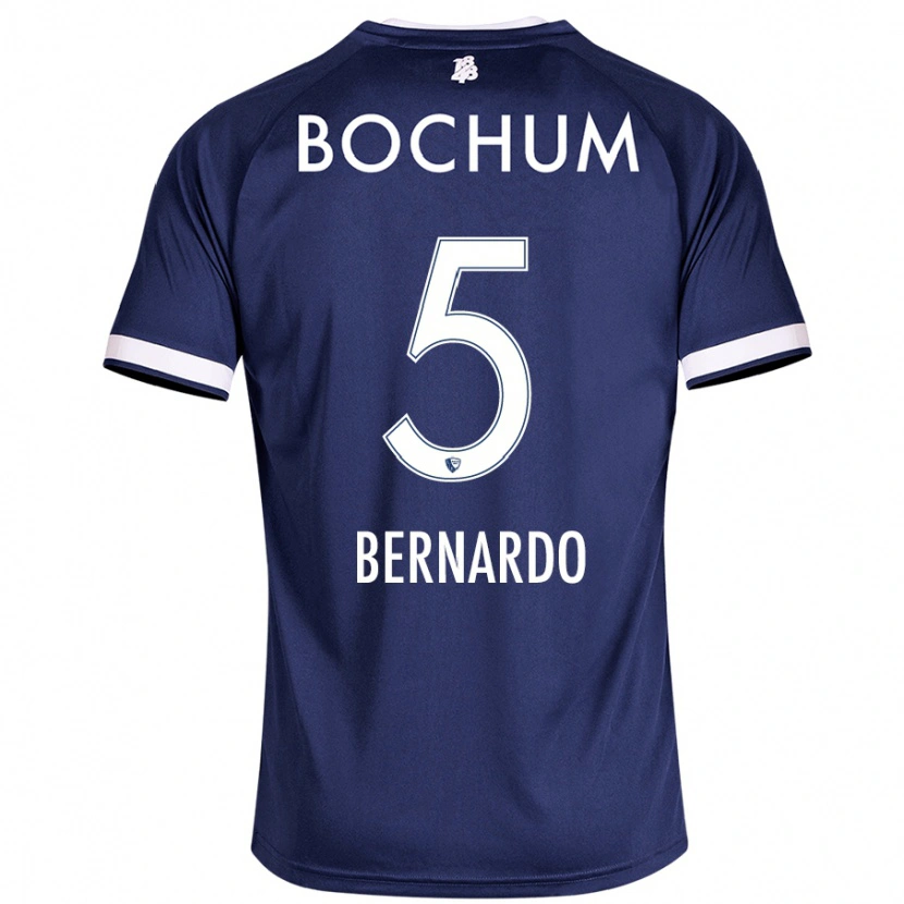 Danxen Dames Bernardo #5 Donkerblauw Thuisshirt Thuistenue 2024/25 T-Shirt