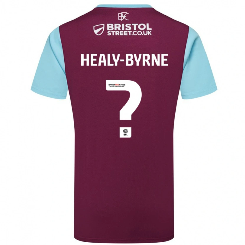 Danxen Dames Alex Healy-Byrne #0 Bordeauxrood Hemelsblauw Thuisshirt Thuistenue 2024/25 T-Shirt