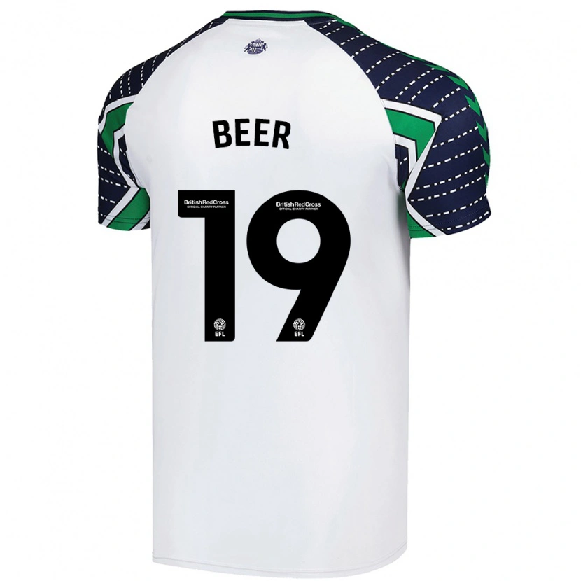 Danxen Dames Megan Beer #19 Wit Uitshirt Uittenue 2024/25 T-Shirt