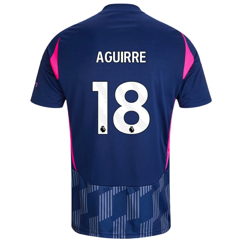 Danxen Dames Aja Aguirre #18 Koningsblauw Roze Uitshirt Uittenue 2024/25 T-Shirt