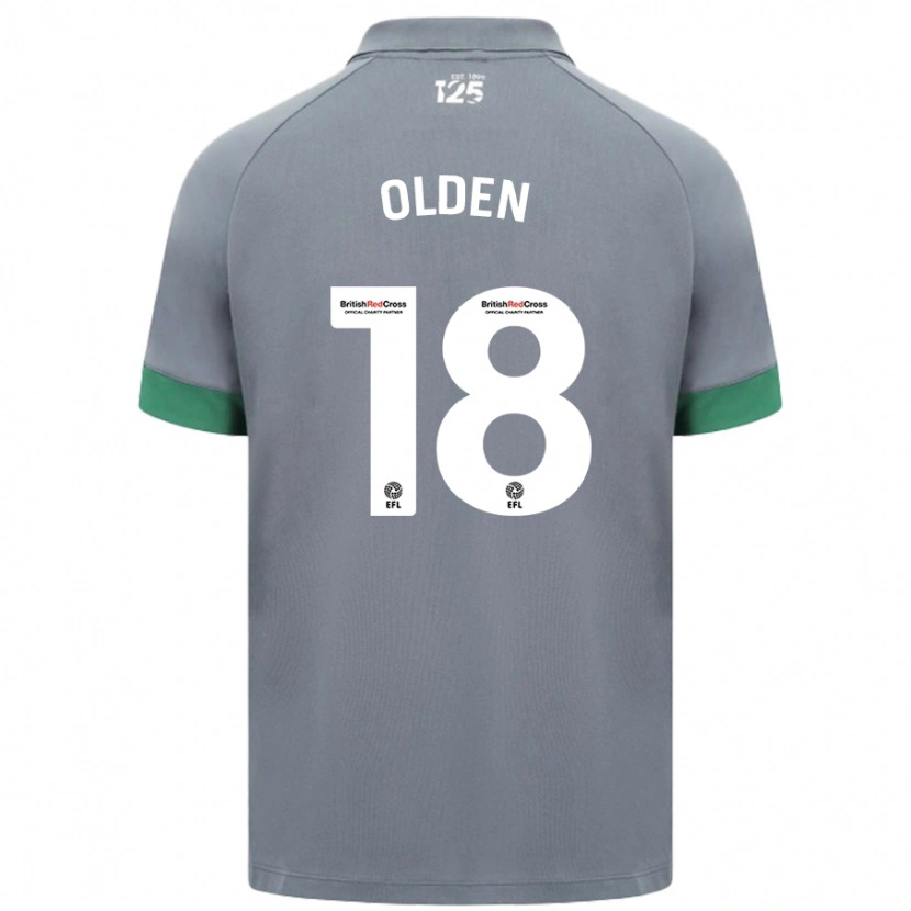 Danxen Dames Mackenzie Olden #18 Donkergrijs Uitshirt Uittenue 2024/25 T-Shirt