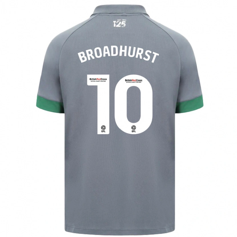 Danxen Dames Danielle Broadhurst #10 Donkergrijs Uitshirt Uittenue 2024/25 T-Shirt