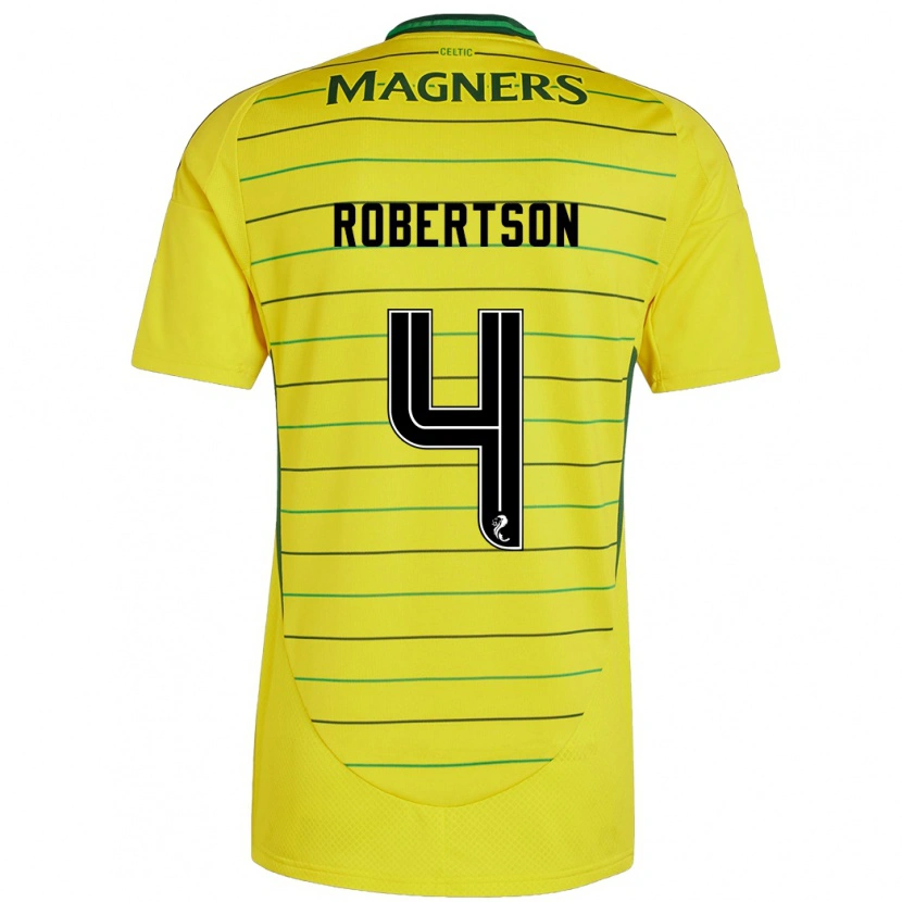 Danxen Dames Lisa Robertson #4 Geel Uitshirt Uittenue 2024/25 T-Shirt