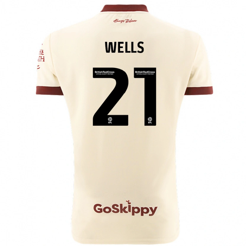 Danxen Dames Nahki Wells #21 Crèmewit Uitshirt Uittenue 2024/25 T-Shirt