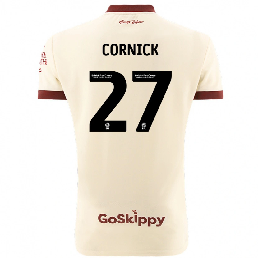 Danxen Dames Harry Cornick #27 Crèmewit Uitshirt Uittenue 2024/25 T-Shirt