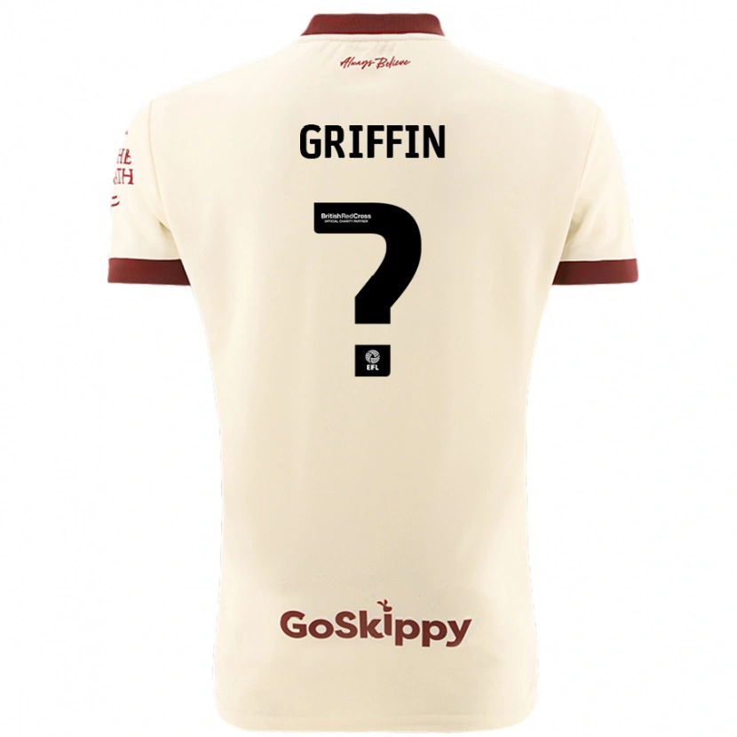 Danxen Dames Jack Griffin #0 Crèmewit Uitshirt Uittenue 2024/25 T-Shirt