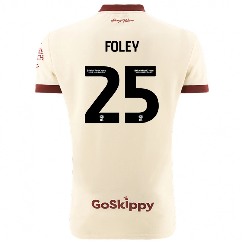 Danxen Dames Erin Foley #25 Crèmewit Uitshirt Uittenue 2024/25 T-Shirt
