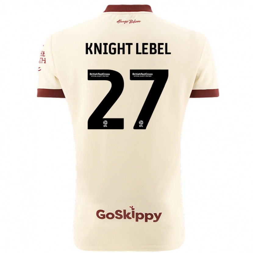 Danxen Dames Jamie Knight-Lebel #27 Crèmewit Uitshirt Uittenue 2024/25 T-Shirt