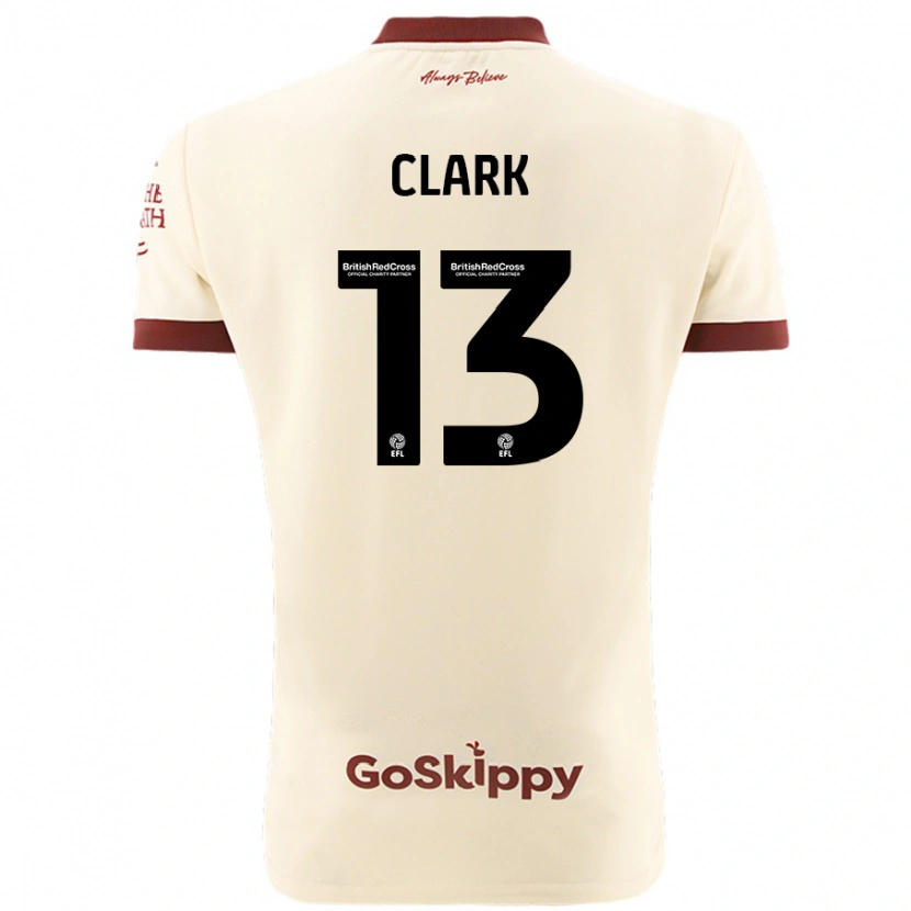 Danxen Dames Olivia Clark #13 Crèmewit Uitshirt Uittenue 2024/25 T-Shirt