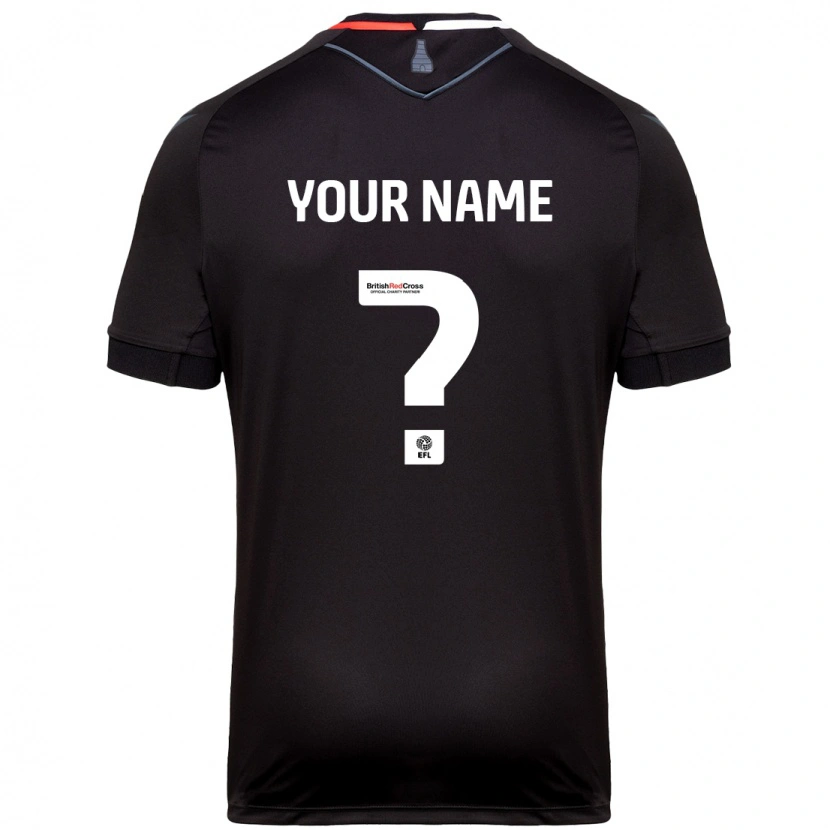 Danxen Dames Uw Naam #0 Zwart Uitshirt Uittenue 2024/25 T-Shirt