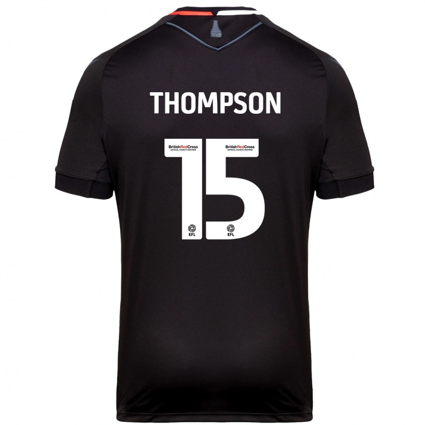 Danxen Dames Jordan Thompson #15 Zwart Uitshirt Uittenue 2024/25 T-Shirt