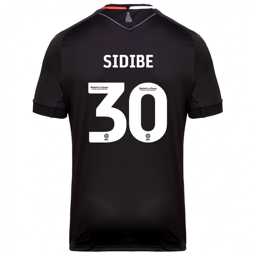 Danxen Dames Souleymane Sidibe #30 Zwart Uitshirt Uittenue 2024/25 T-Shirt