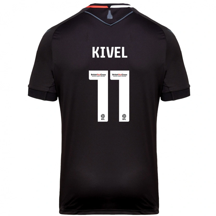 Danxen Dames Roisin Kivel #11 Zwart Uitshirt Uittenue 2024/25 T-Shirt