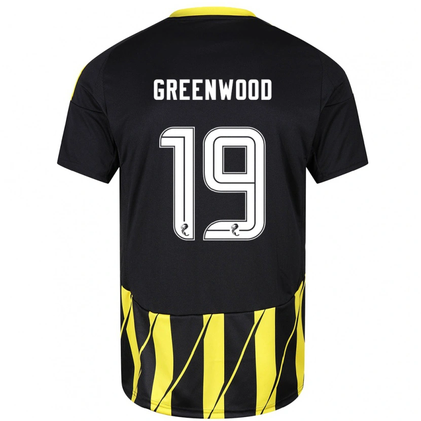 Danxen Dames Brodie Greenwood #19 Zwart Geel Uitshirt Uittenue 2024/25 T-Shirt