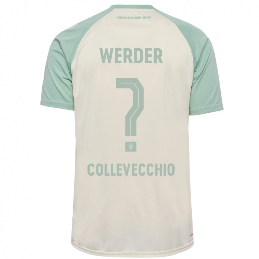 Danxen Dames Tomás Collevecchio #0 Off-White Lichtgroen Uitshirt Uittenue 2024/25 T-Shirt