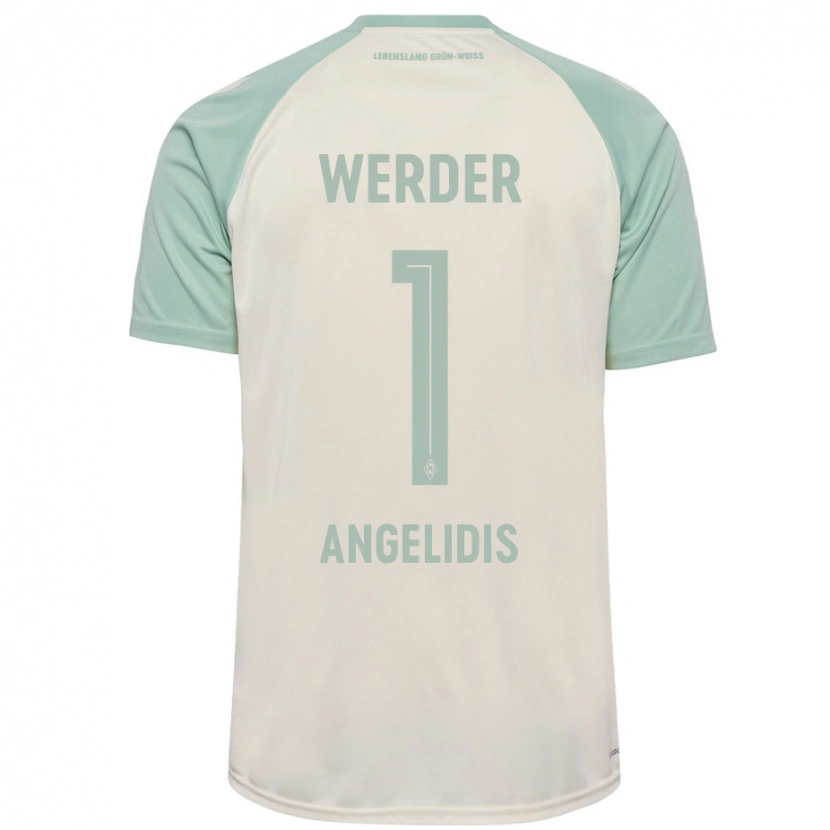 Danxen Dames Spyros Angelidis #1 Off-White Lichtgroen Uitshirt Uittenue 2024/25 T-Shirt