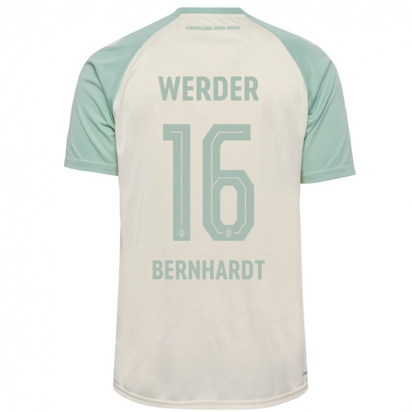Danxen Dames Emilie Bernhardt #16 Off-White Lichtgroen Uitshirt Uittenue 2024/25 T-Shirt