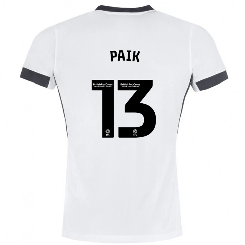 Danxen Dames Seung-Ho Paik #13 Wit Zwart Uitshirt Uittenue 2024/25 T-Shirt