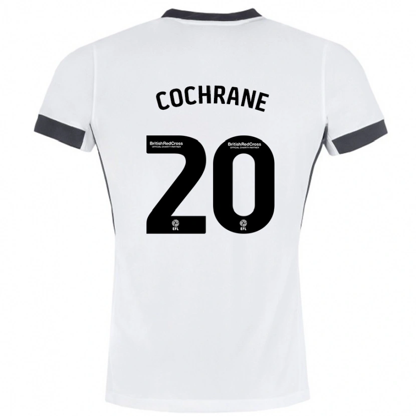 Danxen Dames Alex Cochrane #20 Wit Zwart Uitshirt Uittenue 2024/25 T-Shirt