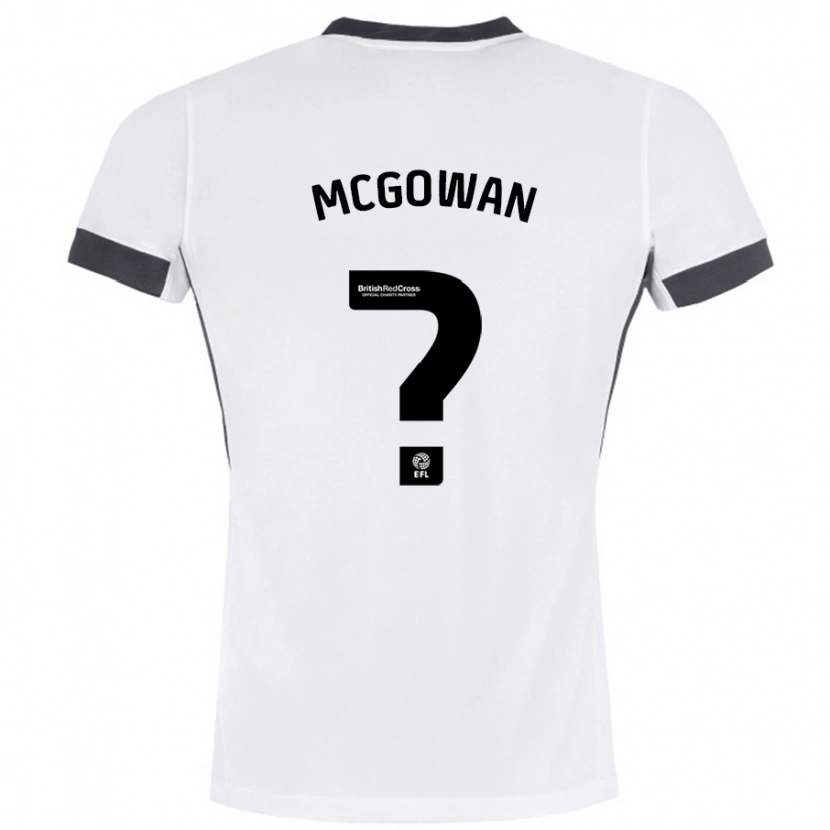 Danxen Dames Tegan Mcgowan #0 Wit Zwart Uitshirt Uittenue 2024/25 T-Shirt