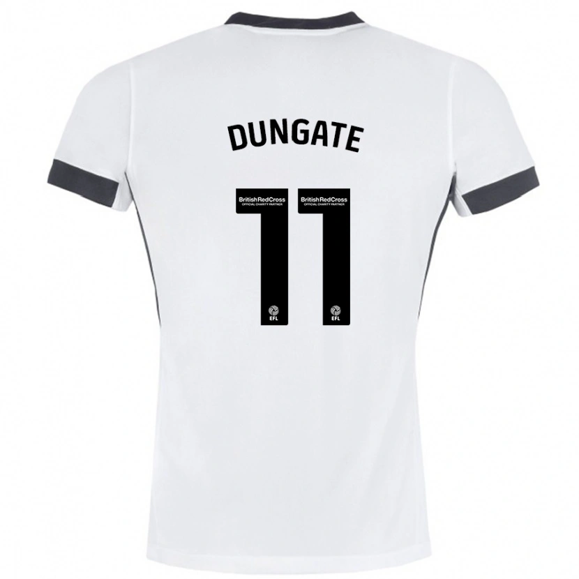 Danxen Dames Katie Dungate #11 Wit Zwart Uitshirt Uittenue 2024/25 T-Shirt