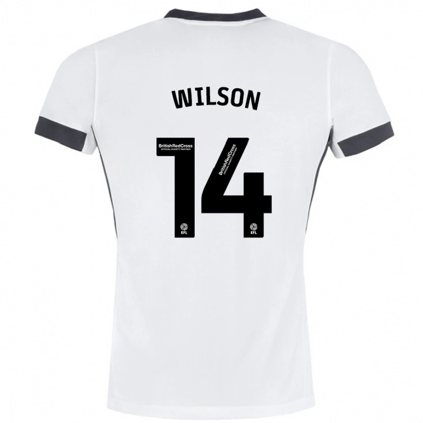 Danxen Dames Siobhan Wilson #14 Wit Zwart Uitshirt Uittenue 2024/25 T-Shirt
