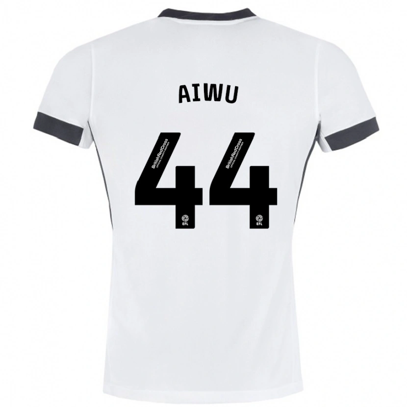 Danxen Dames Emanuel Aiwu #44 Wit Zwart Uitshirt Uittenue 2024/25 T-Shirt