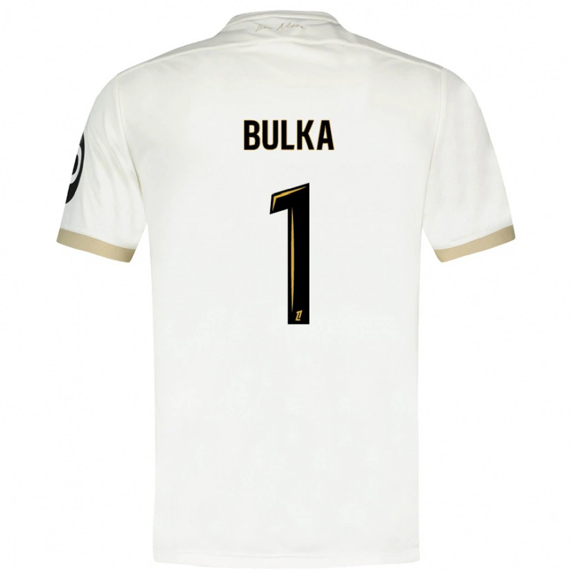 Danxen Dames Marcin Bulka #1 Wit Goud Uitshirt Uittenue 2024/25 T-Shirt