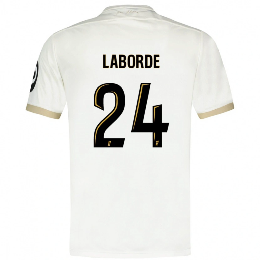 Danxen Dames Gaëtan Laborde #24 Wit Goud Uitshirt Uittenue 2024/25 T-Shirt